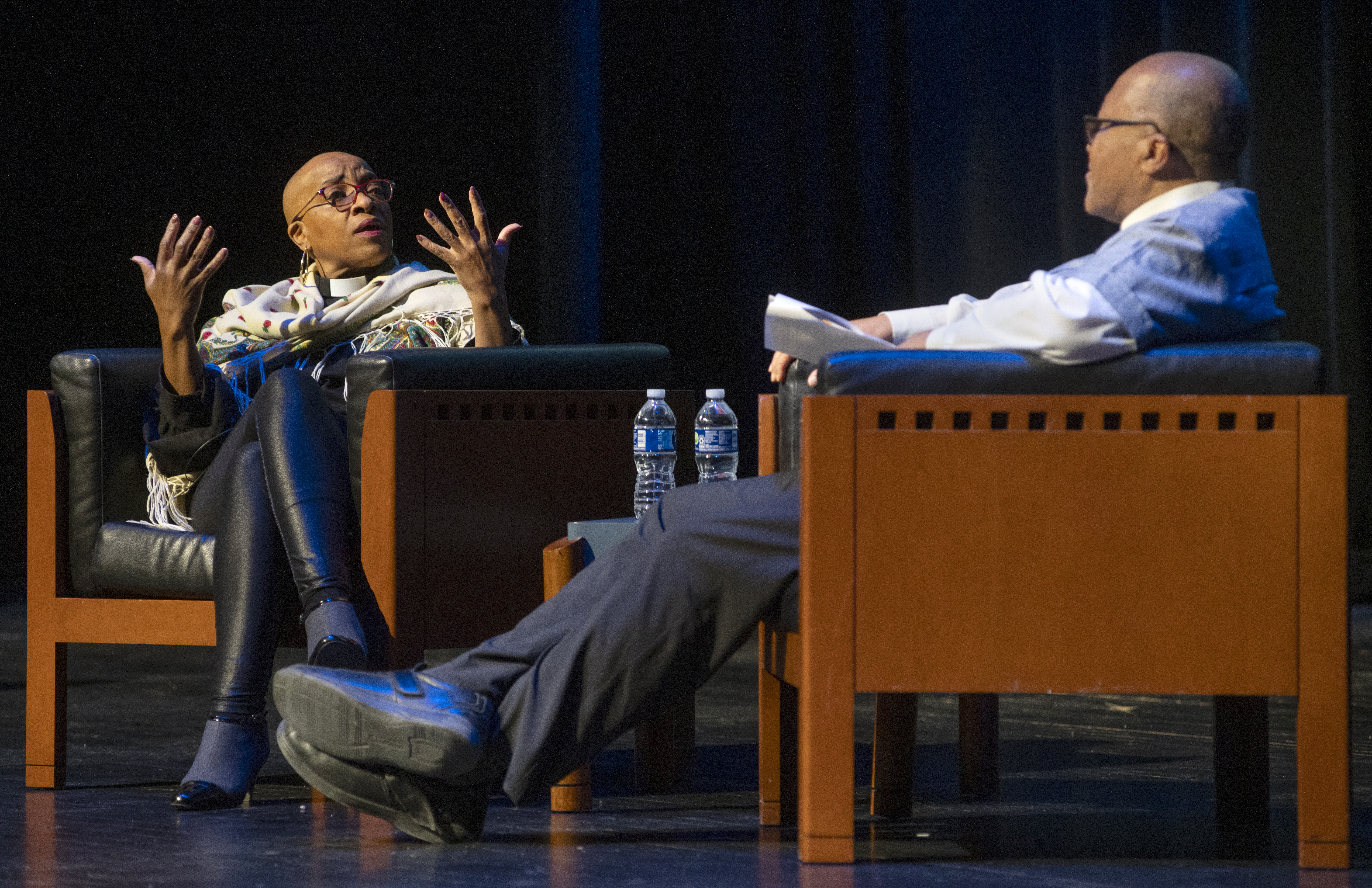 Nontombi Naomi Tutu speaking onstage